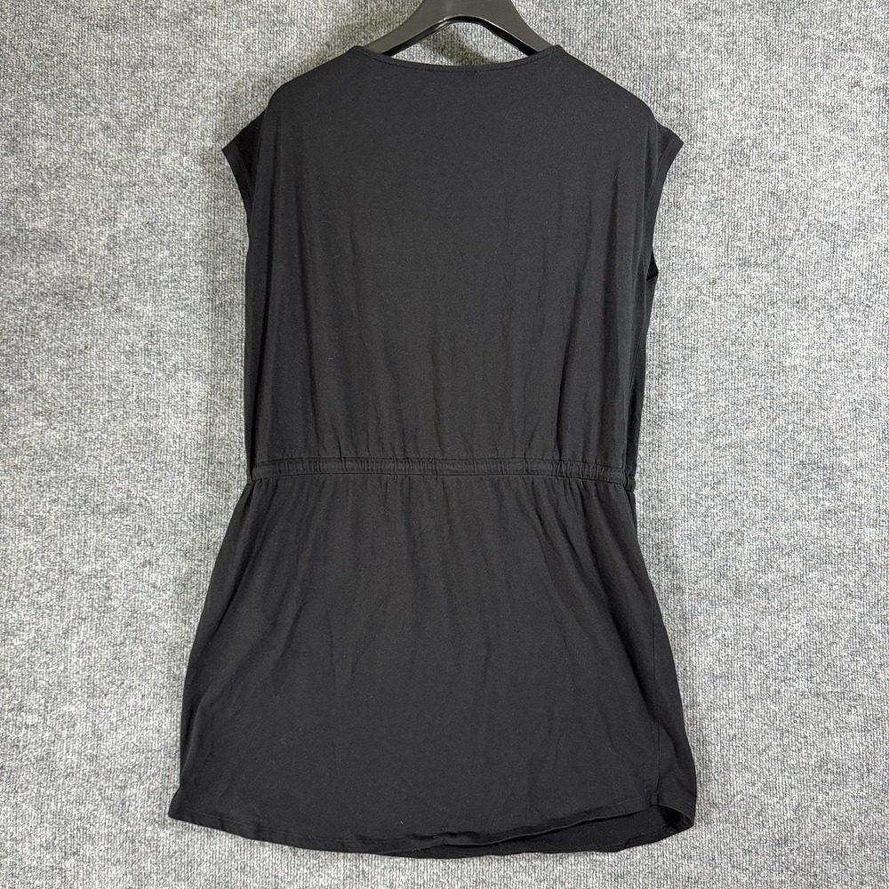 Michael Kors Dress XL Black Stretch Adjustable Waist Lace‎ Sleeveless Zip Deco - Picture 3 of 11